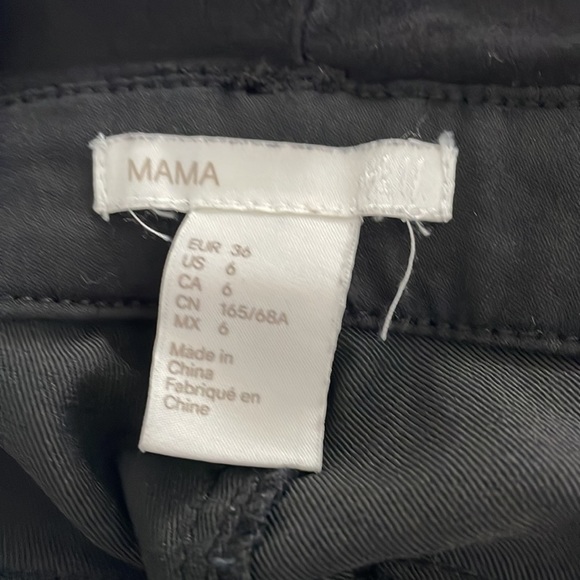 H&m mama maternite black pants size 6 - Picture 5 of 5